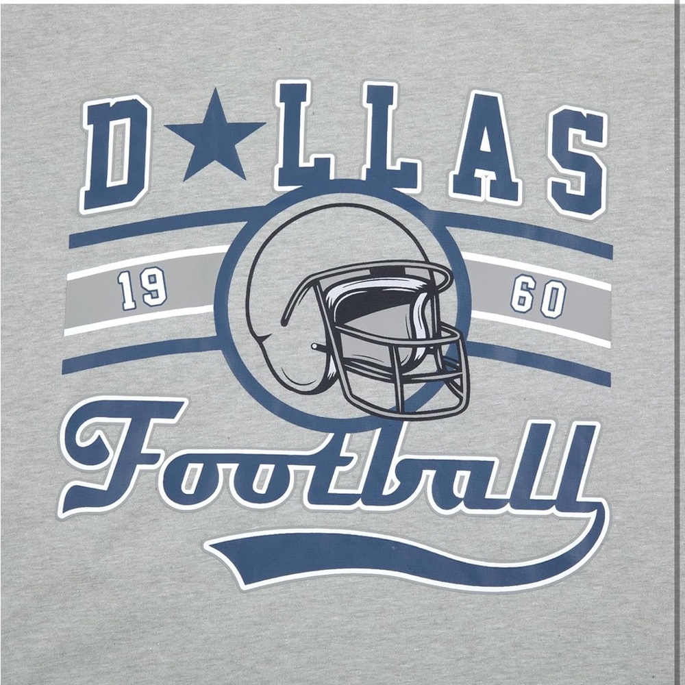 Gray Dallas Football Graphic Tee - Picture 2 of 6